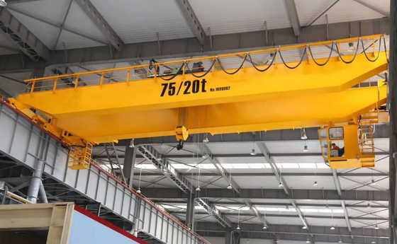 النمط الأوروبي 50/10Ton Double Hook Overhead Bridge Crane للمصنع