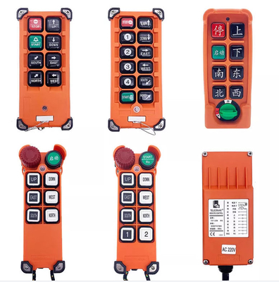 F21-E1B AC36V DC12-24V 6 زر تحكم عن بعد لاسلكي صناعي عالمي للرافعة