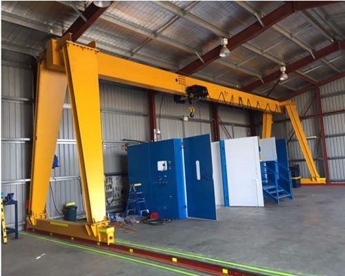 رافعة جسرية مستودع شعاع واحد 5ton مع رافعة كهربائية Wirerope