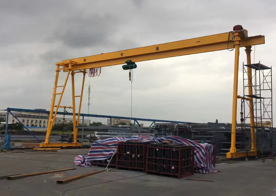 5 طن رافعة جسرية متحركة مع رافعة كهربائية في الهواء الطلق باستخدام Wirerope