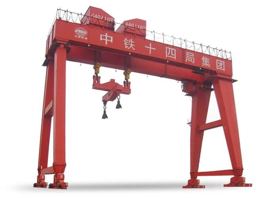 مستقر ISO A3-A8 Double Girder Gantry Crane GB5905 GB / T14406 Box Girder Crane