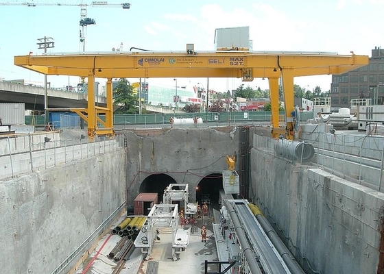 رافعة جسرية بعارضة مزدوجة A5 320T شديدة التحمل GB JB رافعة هندسة السيارات