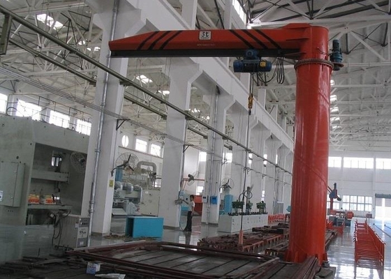 الجدار السفر 220-440V BZ العمود ثابت بوم كرين 6m-30m رفع الارتفاع