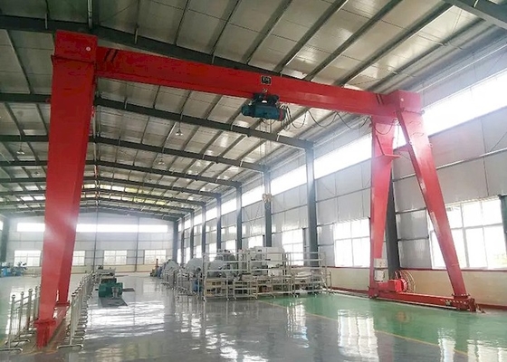 رافعة جسرية مستودع شعاع واحد 5ton مع رافعة كهربائية Wirerope