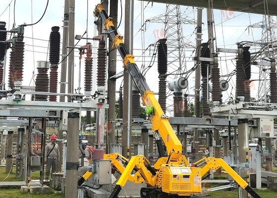 تلسكوبي بوم 1T-8T البسيطة العنكبوت كرين مع سهام مستوى السيارات