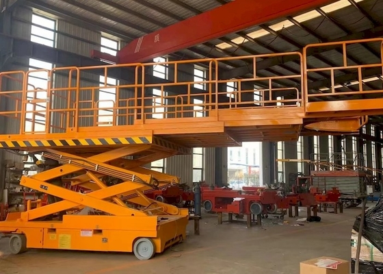 OEM 3.98mx1.83m منصة 680 كجم ديزل مقصية للأرض غير المستوية
