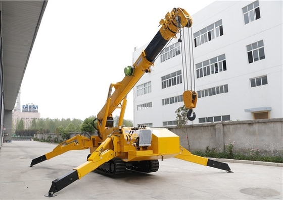 تلسكوبي بوم 1T-8T البسيطة العنكبوت كرين مع سهام مستوى السيارات